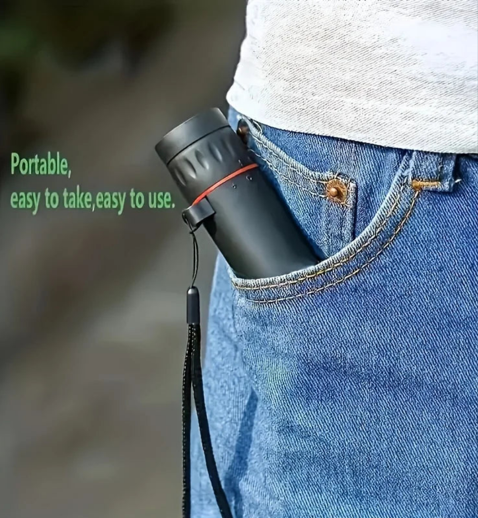 RidgeScope™ HD Monocular Telescope – Compact 8X Zoom for Hiking, Birdwatching, Travel & Outdoor Adventure
